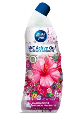 Гель для туалета Ambi Pur WC Botanical Fragrances Гибискус и роза, 750 мл